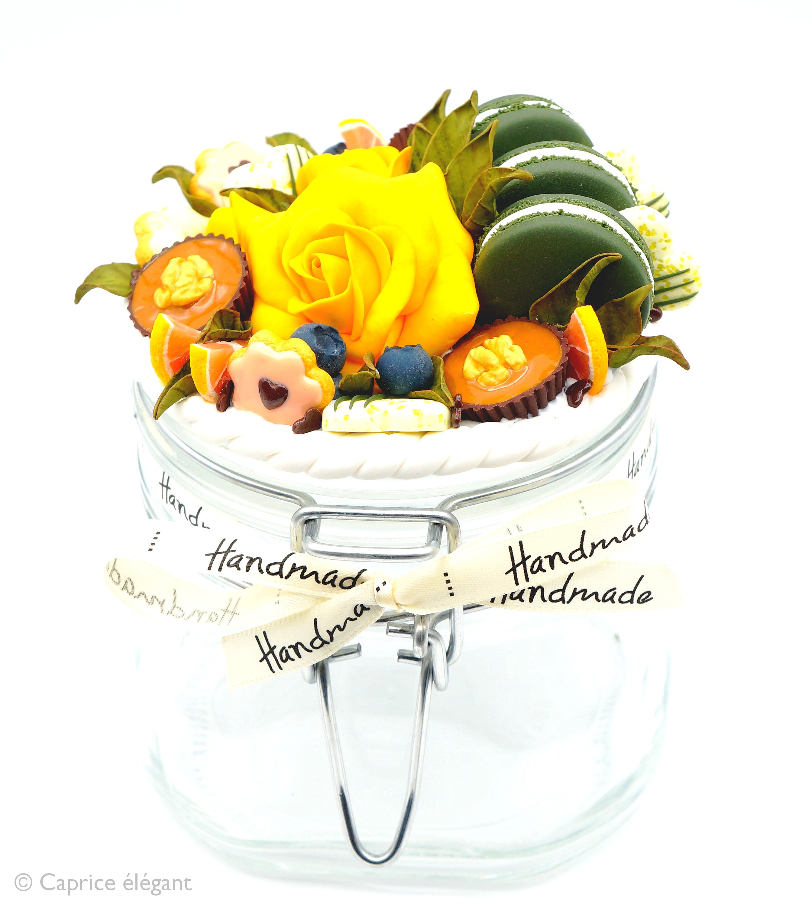 Fimo pot décoré