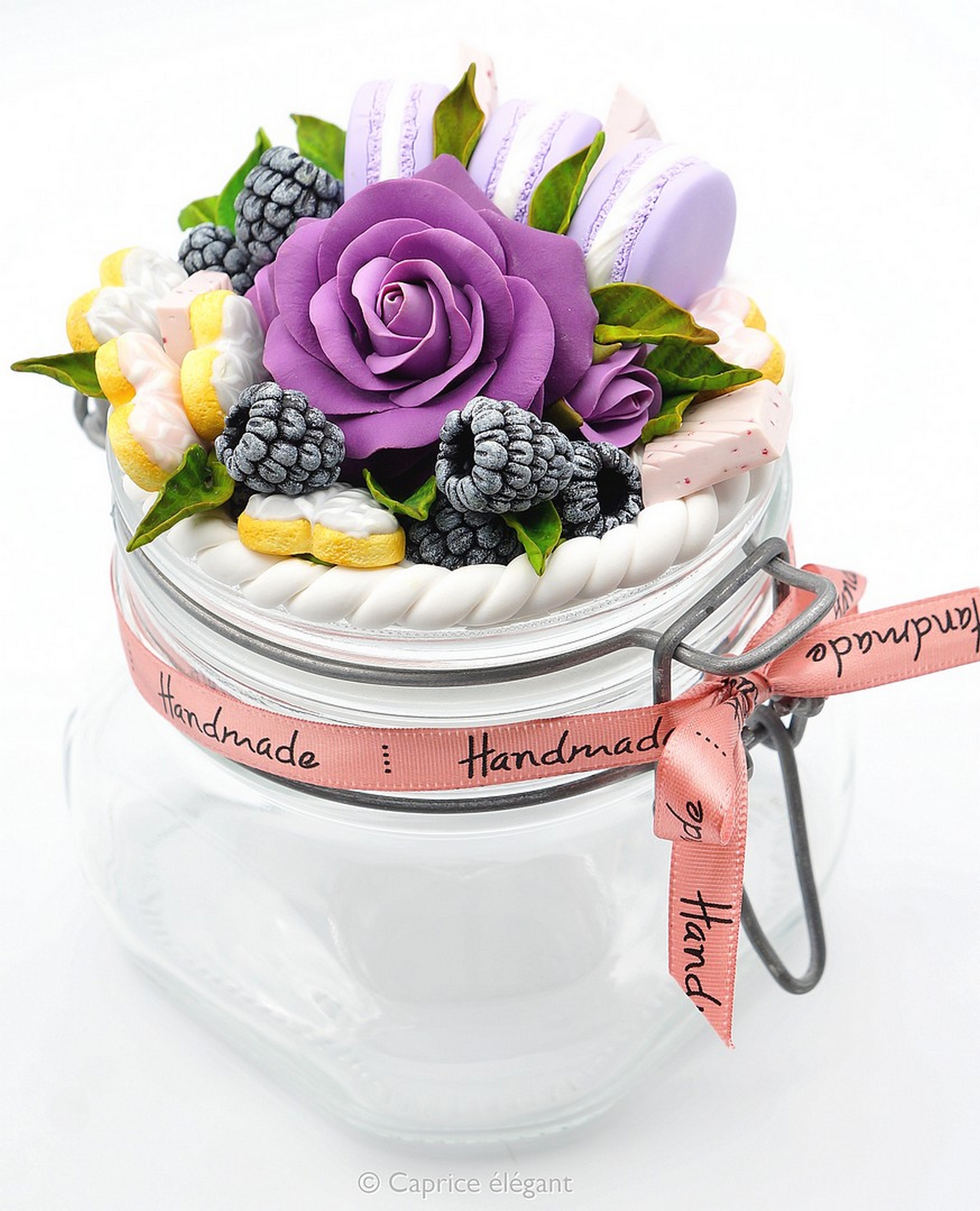Fimo pot décoré