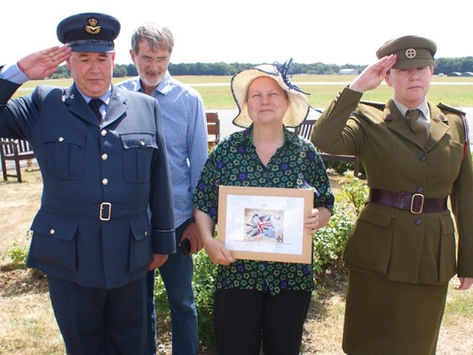 Commemorating the safe return from occupied France of the FANY SOE agent Jacqueline Nearne MBE, Croi