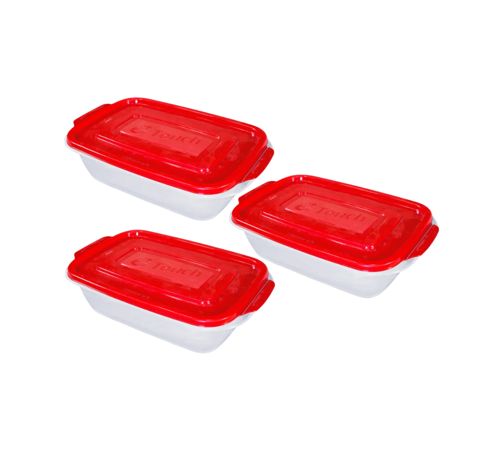 PAQUETE DE 3 TUPPER HERMÉTICO JS 2 L CON ESCURRIDOR
