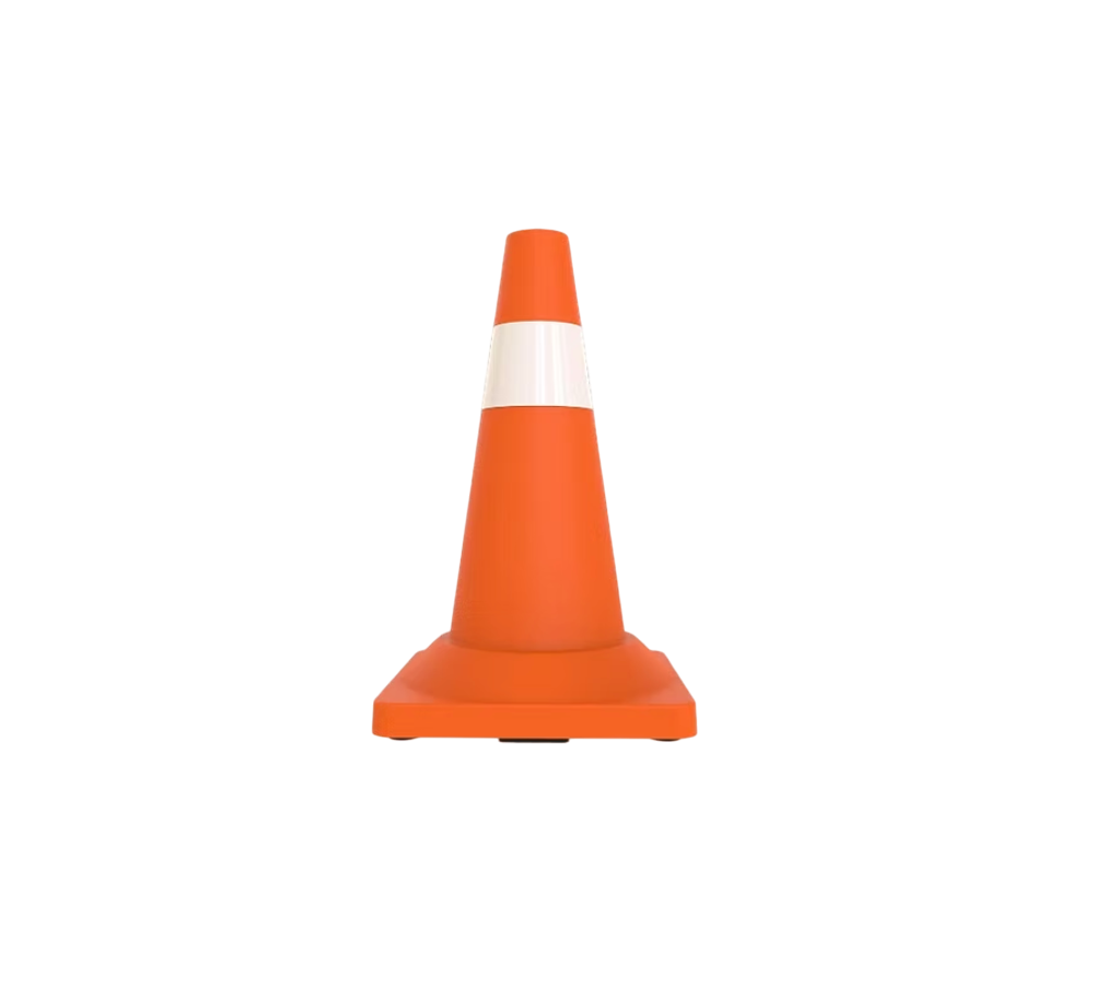 CONO VIAL FLEXIBLE DE 71 CM CON REFLEJANTE GRADO INGENIERÍA