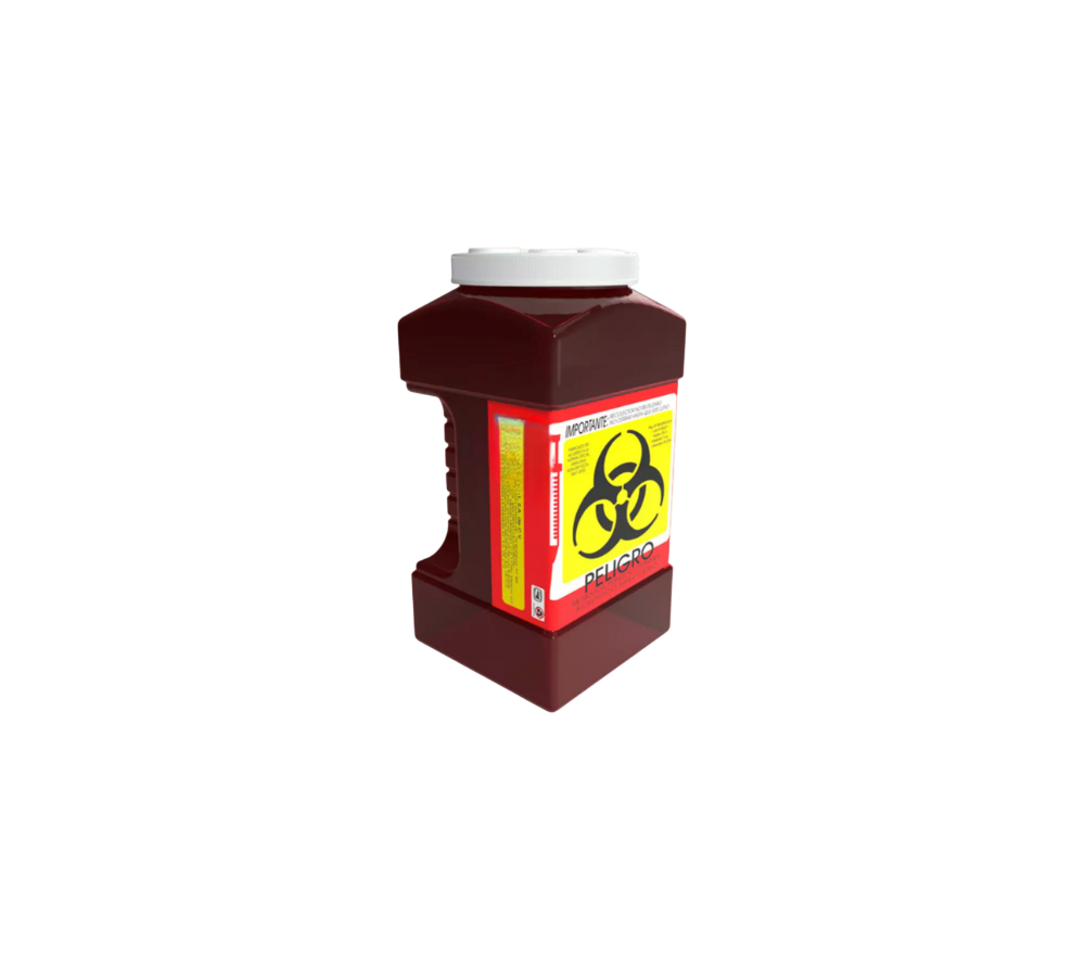 CONTENEDOR RPBI PARA PUNZOCORTANTES 3 L