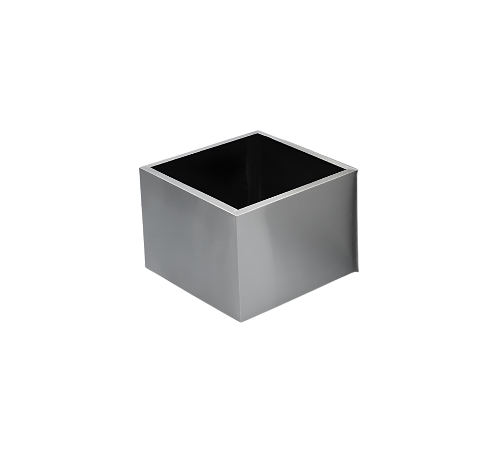 Miniatura: JARDINERA CUBO DE ACERO INOXIDABLE 38 X 38 X 33
