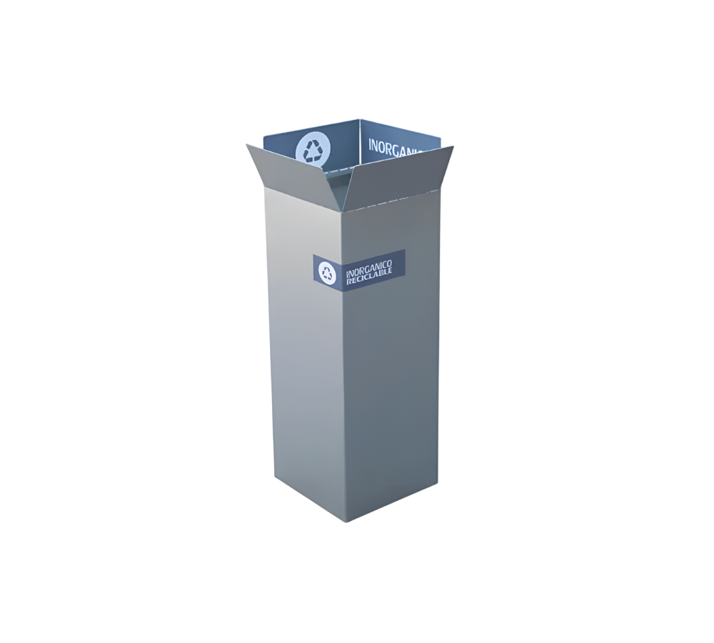 CONTENEDOR DE BASURA ECOLÓGICO BOX 30 X 30 X 87