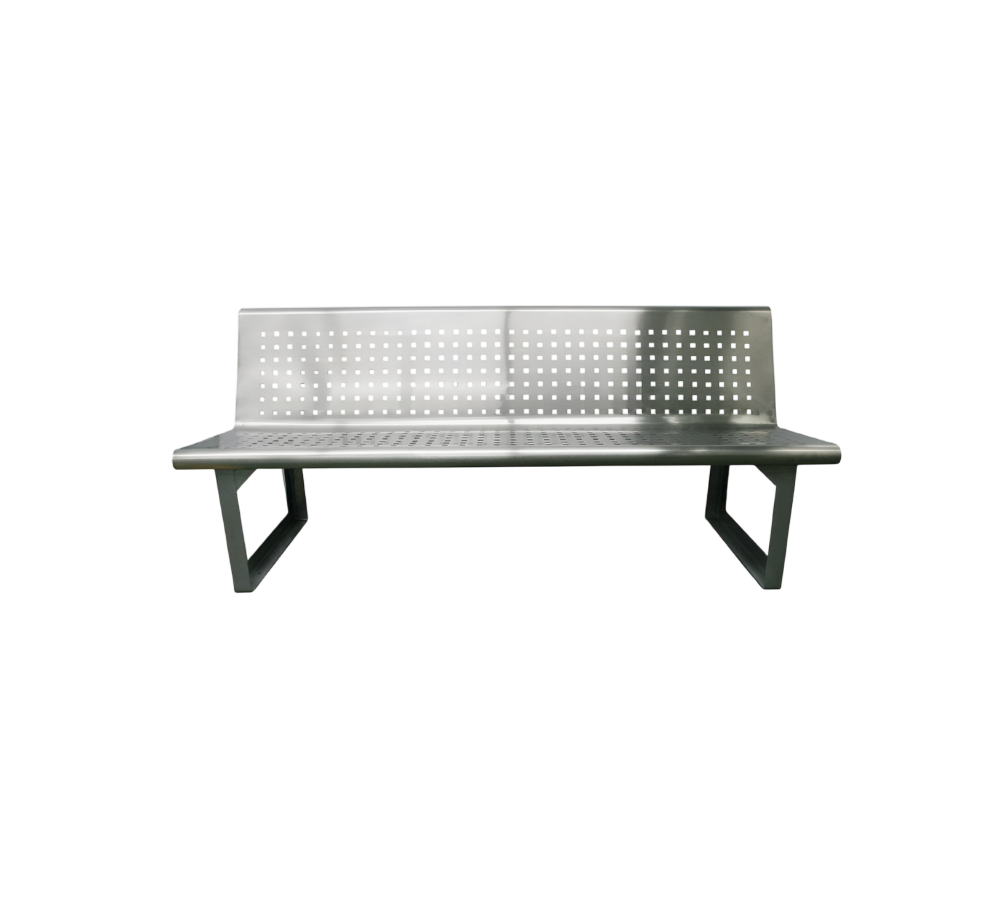 BANCA DE ACERO INOXIDABLE 170 X 60 X 79