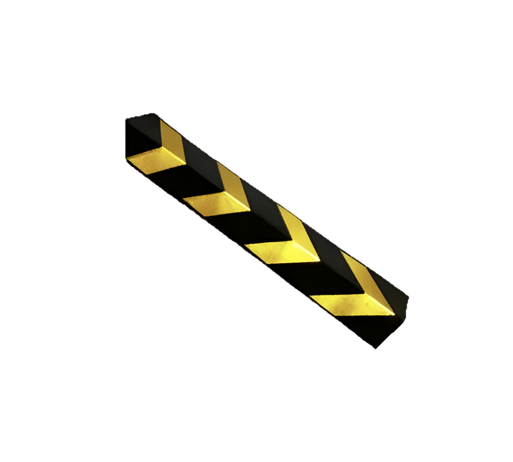 PROTECTOR DE COLUMNA CUADRADO 80 X 10 CON REFLEJANTE AMARILLO