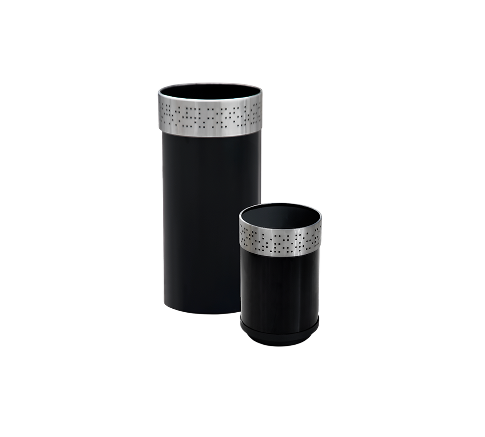 Miniatura: CONTENEDOR DE BASURA ARO PERFORADO NEGRO 29 X 33