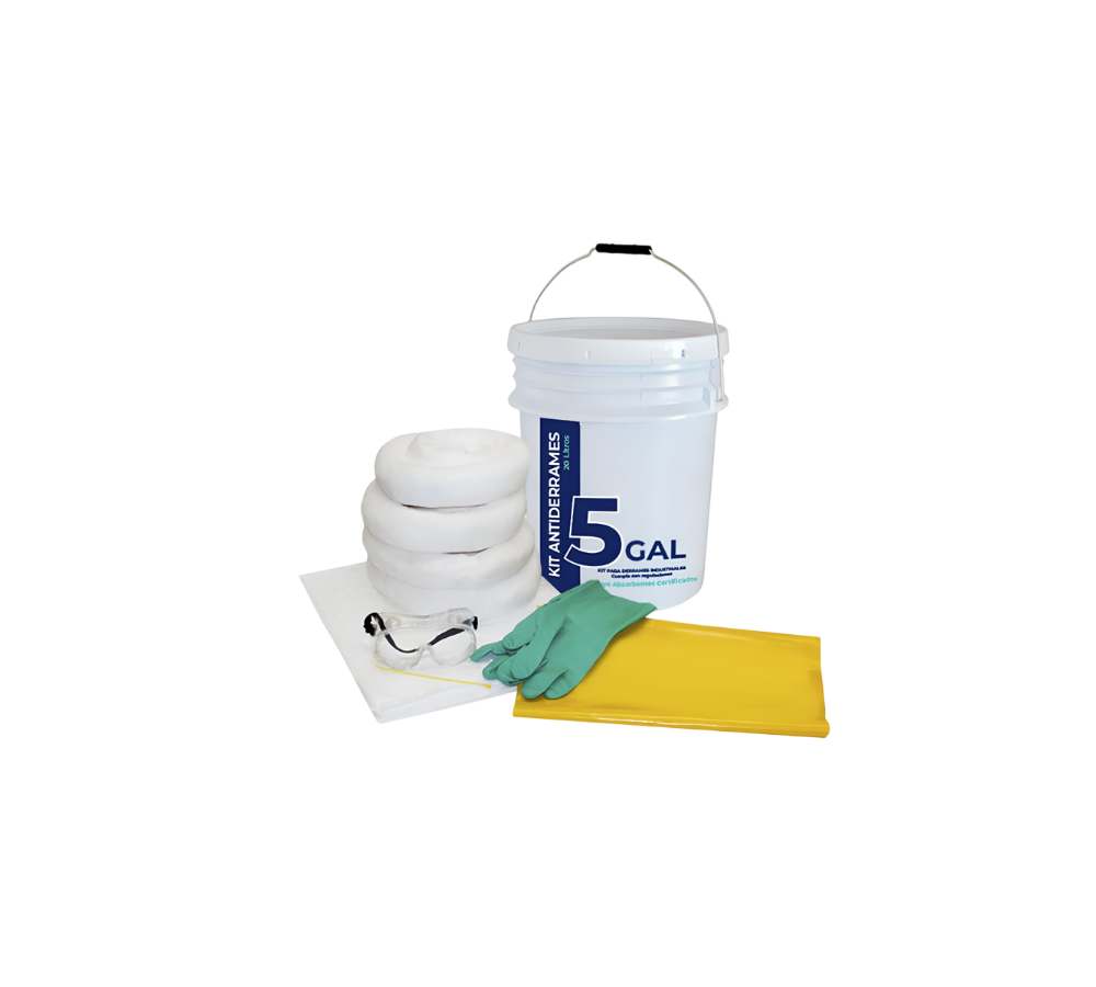 KIT ANTIDERRAMES HDPE PARA ACEITE DE 19 LITROS