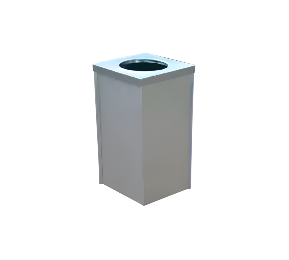 CONTENEDOR DE BASURA CUBO DE ACERO INOXIDABLE 19.5 X 19.5 X 30