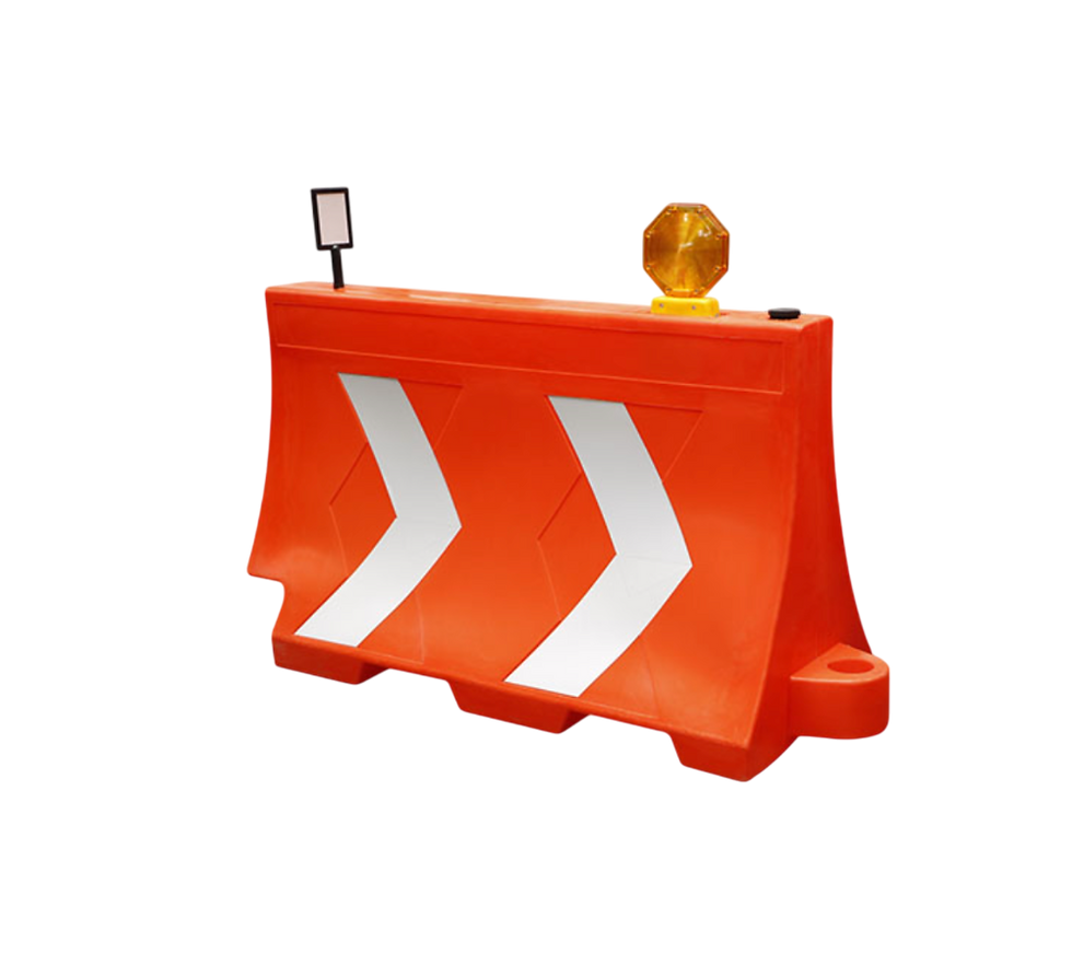 Miniatura: BARRERA VIAL EN ROTOMOLDEO MULTIDIRECCIONAL 145 X 58 X 87