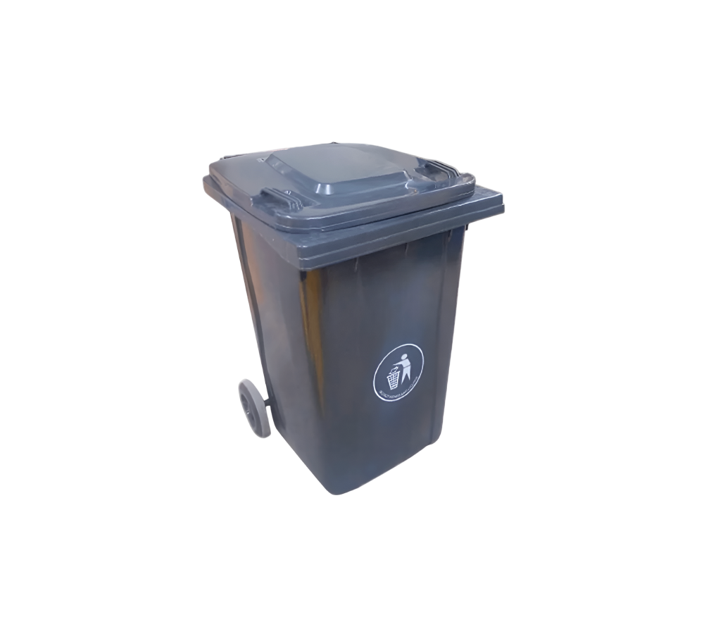 CONTENEDOR DE BASURA CON RUEDAS REFORZADO 360 L