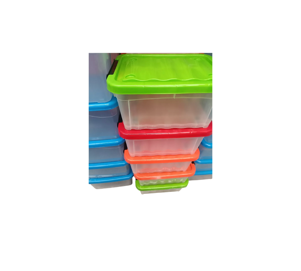 Miniatura: CAJA DE PLÁSTICO D 30 LITROS CON BROCHES Y ASA