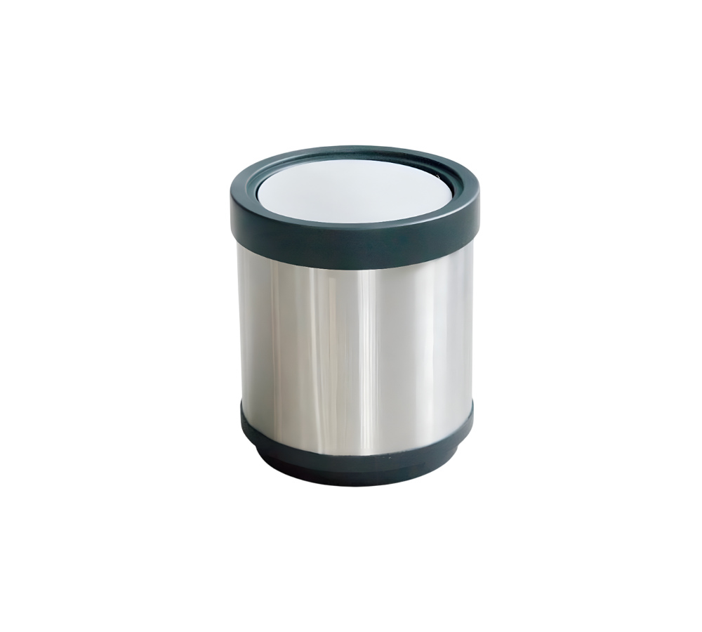 CONTENEDOR DE BASURA BALANCÍN CILINDRICO DE ACERO INOXIDABLE 29 X 33