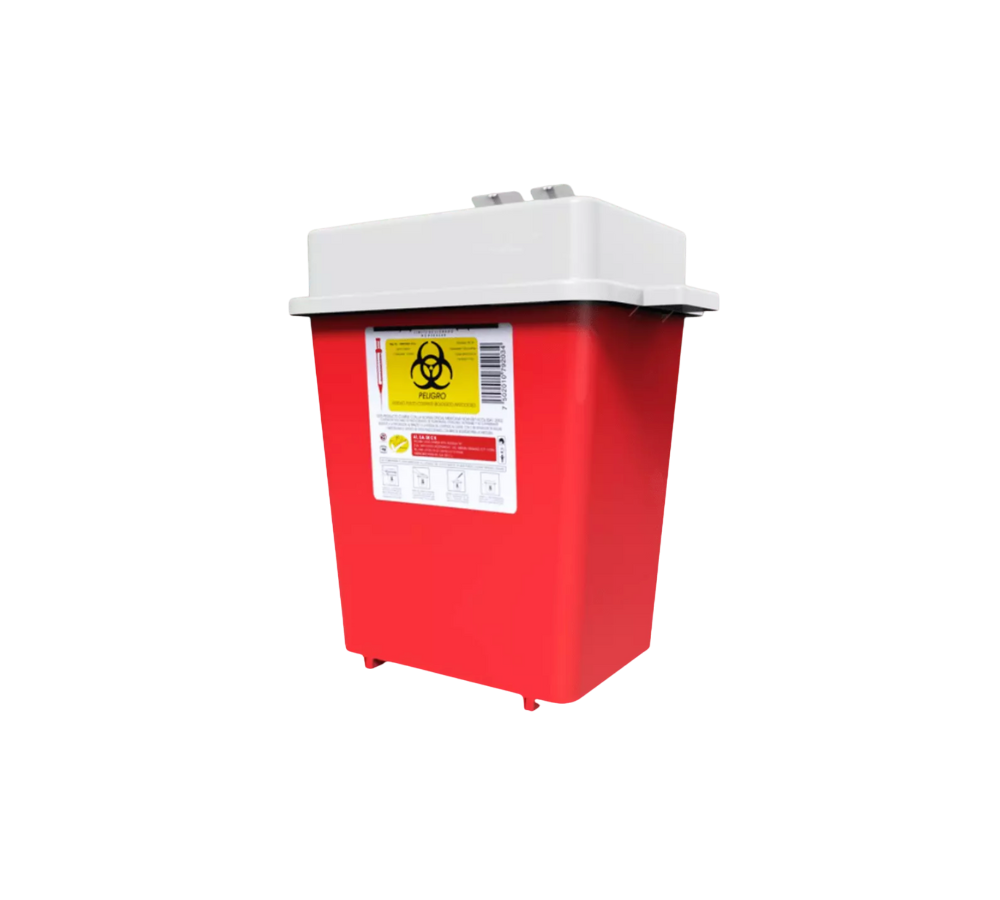 CONTENEDOR RPBI PARA PUNZOCORTANTES 8 L