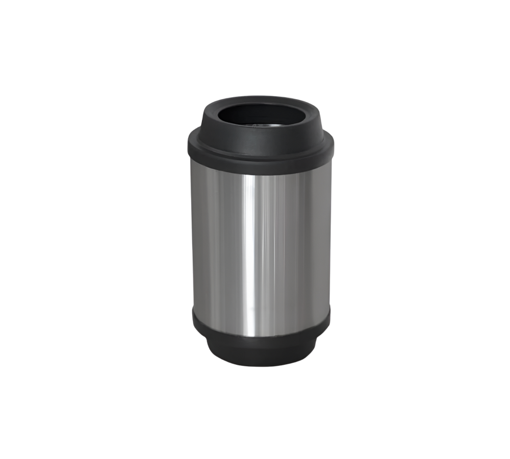 CONTENEDOR DE BASURA TAPA PILA DE ACERO INOXIDABLE 23 X 33