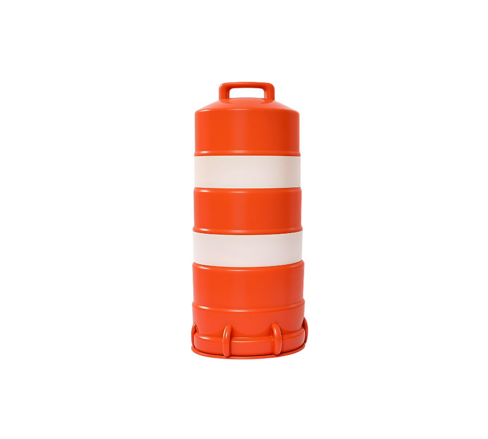 TRAFITAMBO HDPE 107 CM CON REFLEJANTE