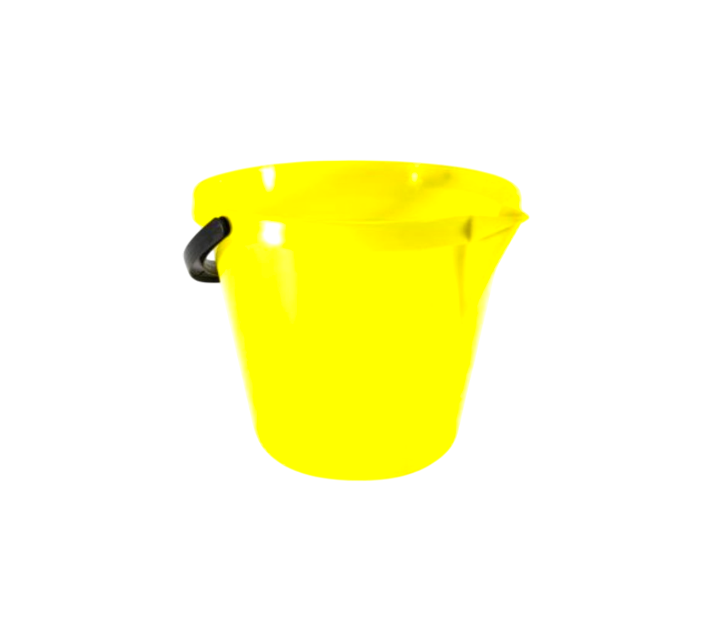 CUBETA DE PLÁSTICO PARA HOGAR CON ASA 7 L.