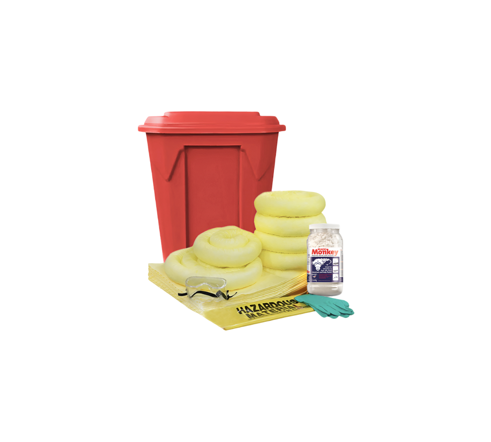 KIT ANTIDERRAMES HDPE PARA LÍQUIDOS AGRESIVOS DE 75 LITROS