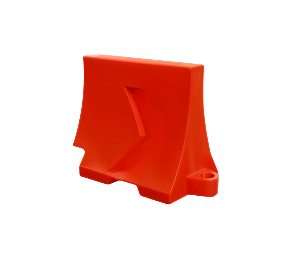 BARRERA VIAL COMPACTA EN ROTOMOLDEO 100 X 59 X 87