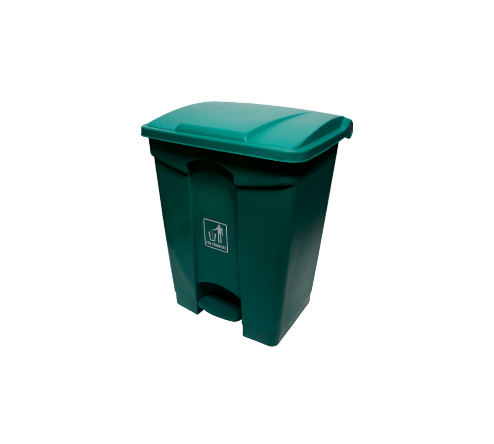 BOTE DE PLÁSTICO REFORZADO CON PEDAL PARA BASURA 45 L