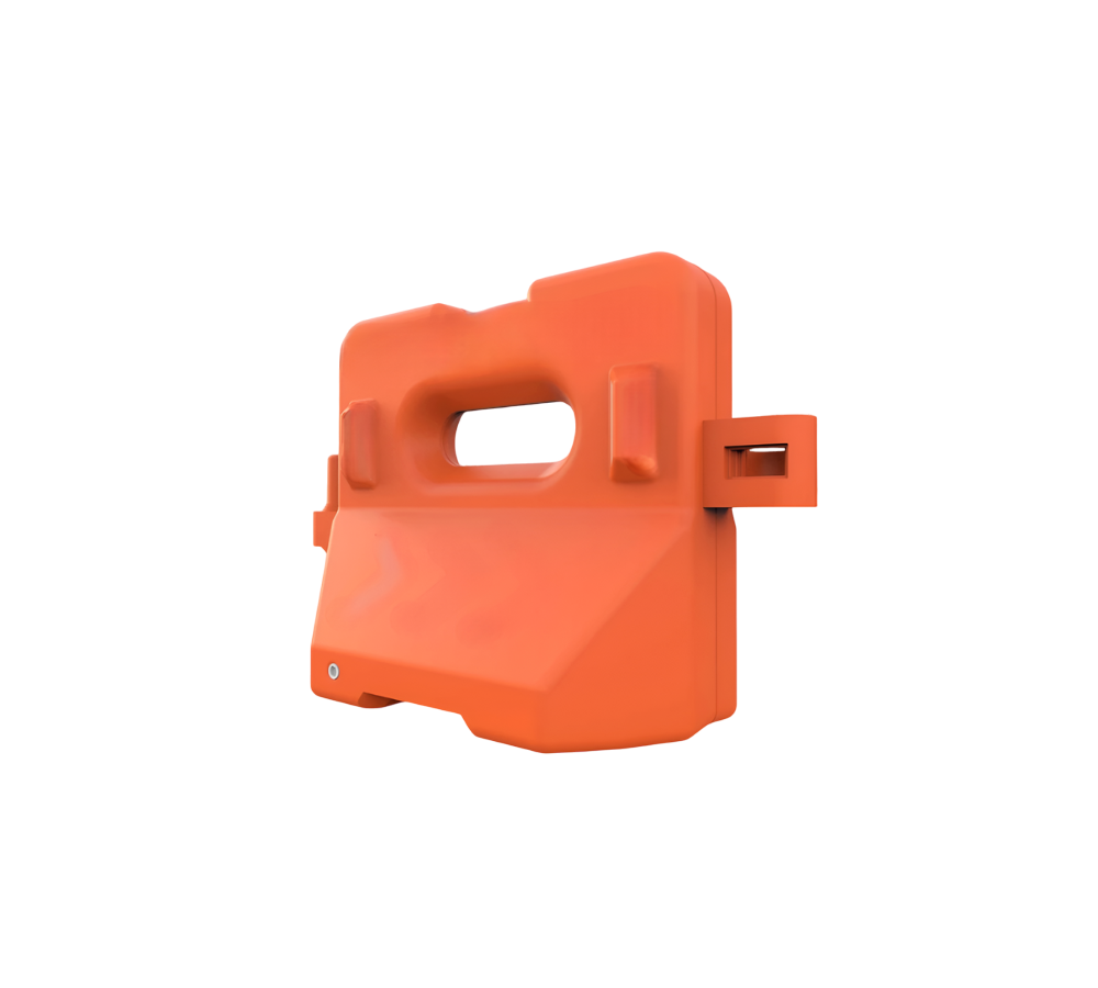 BARRERA HDPE 100 x 50 x 78 PARA SEÑALAMIENTO VIAL