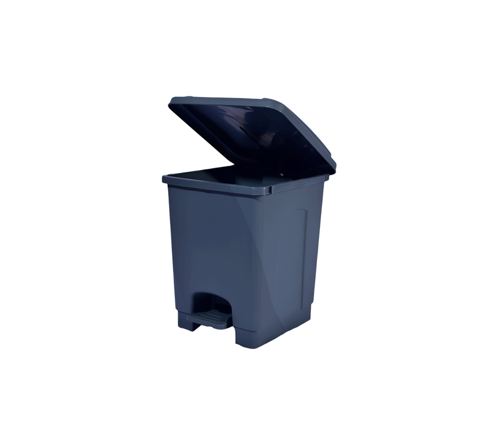 BOTE DE PLÁSTICO REFORZADO CON PEDAL PARA BASURA 15 L