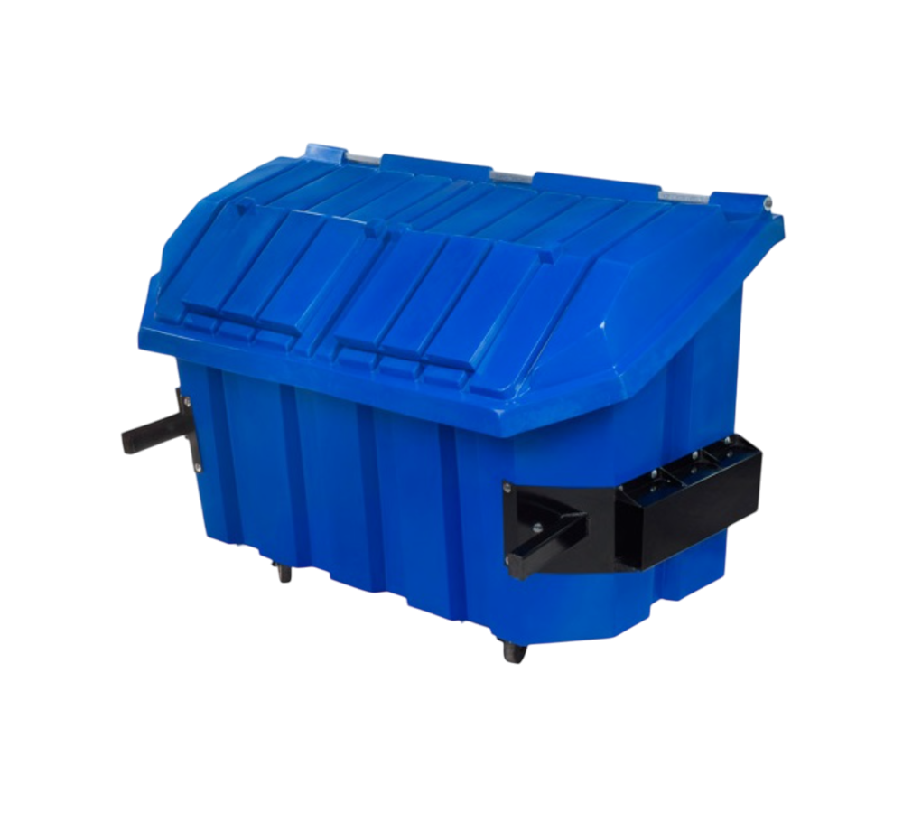 CONTENEDOR DE PLÁSTICO PARA BASURA VL 2000 L CON LATERAL