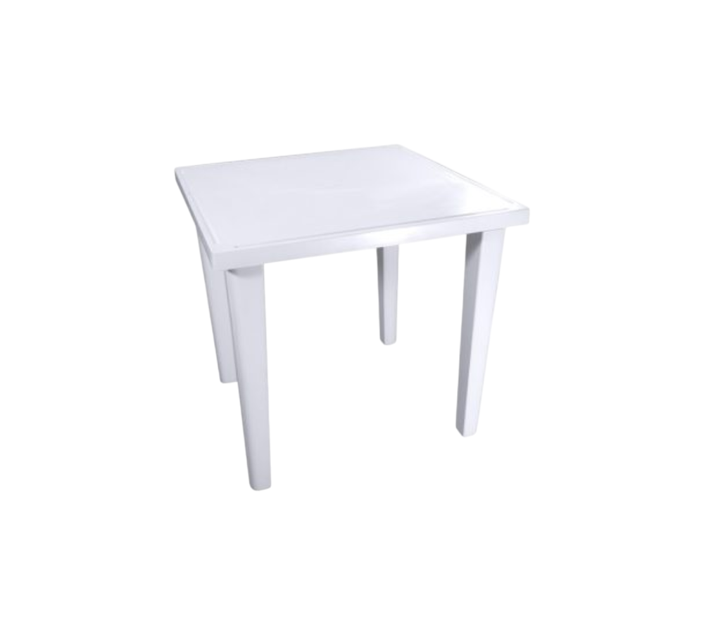MESA DE PLÁSTICO CUADRADA PARA JARDIN 75 X 75 X 73 CM