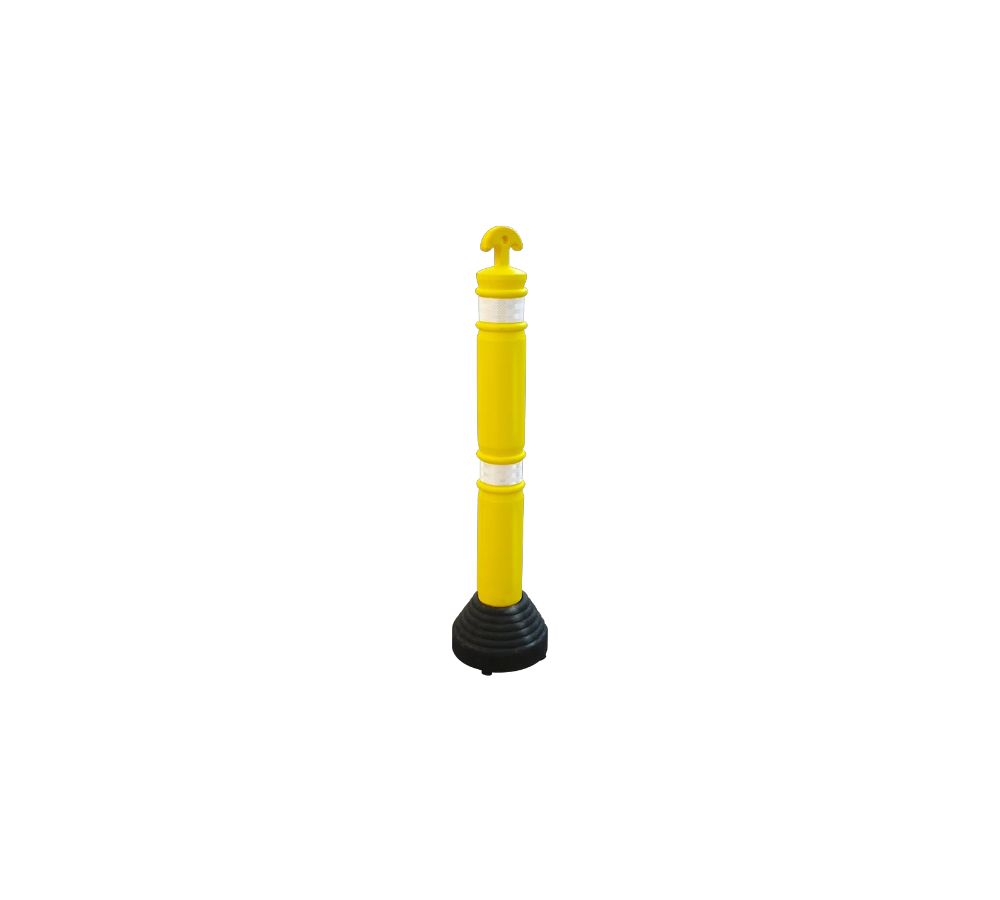 HIITO VIAL CON BASE PESADA 3 BANDAS REFLEJANTES ABATIBLE 85 CM