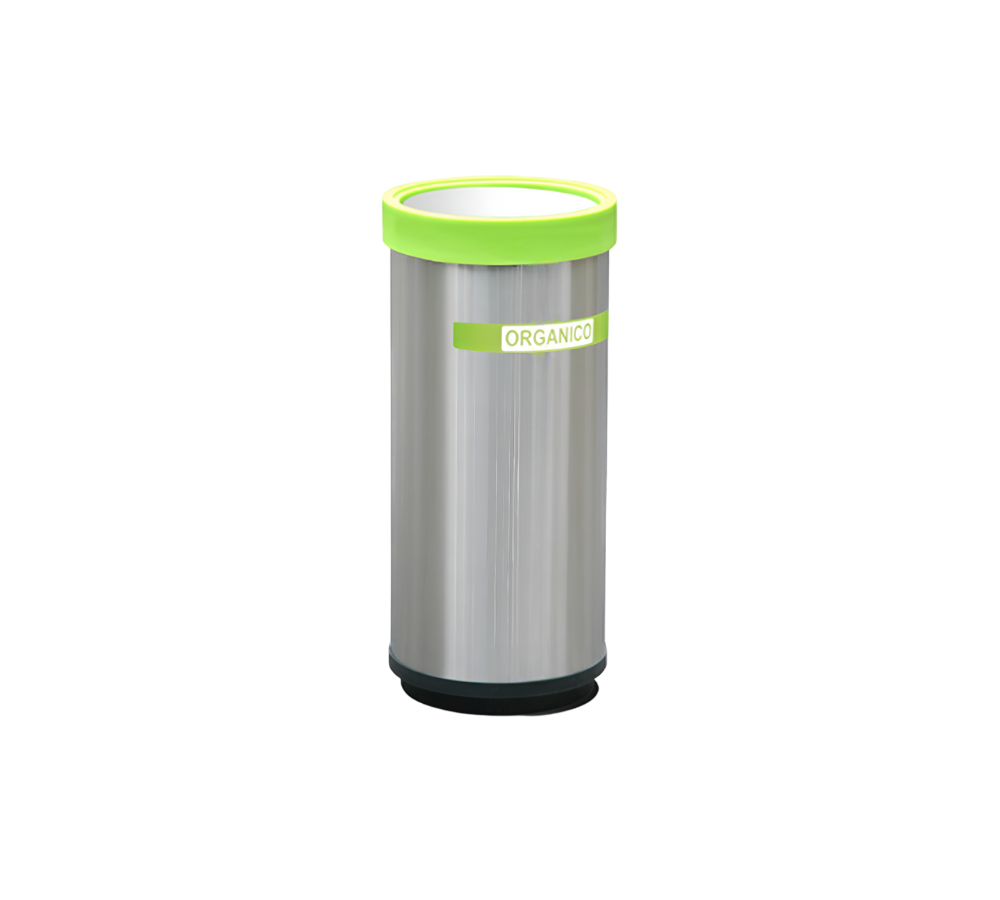 CONTENEDOR DE BASURA ECOLÓGICO BALANCÍN CILÍNDRICO 29 X 63