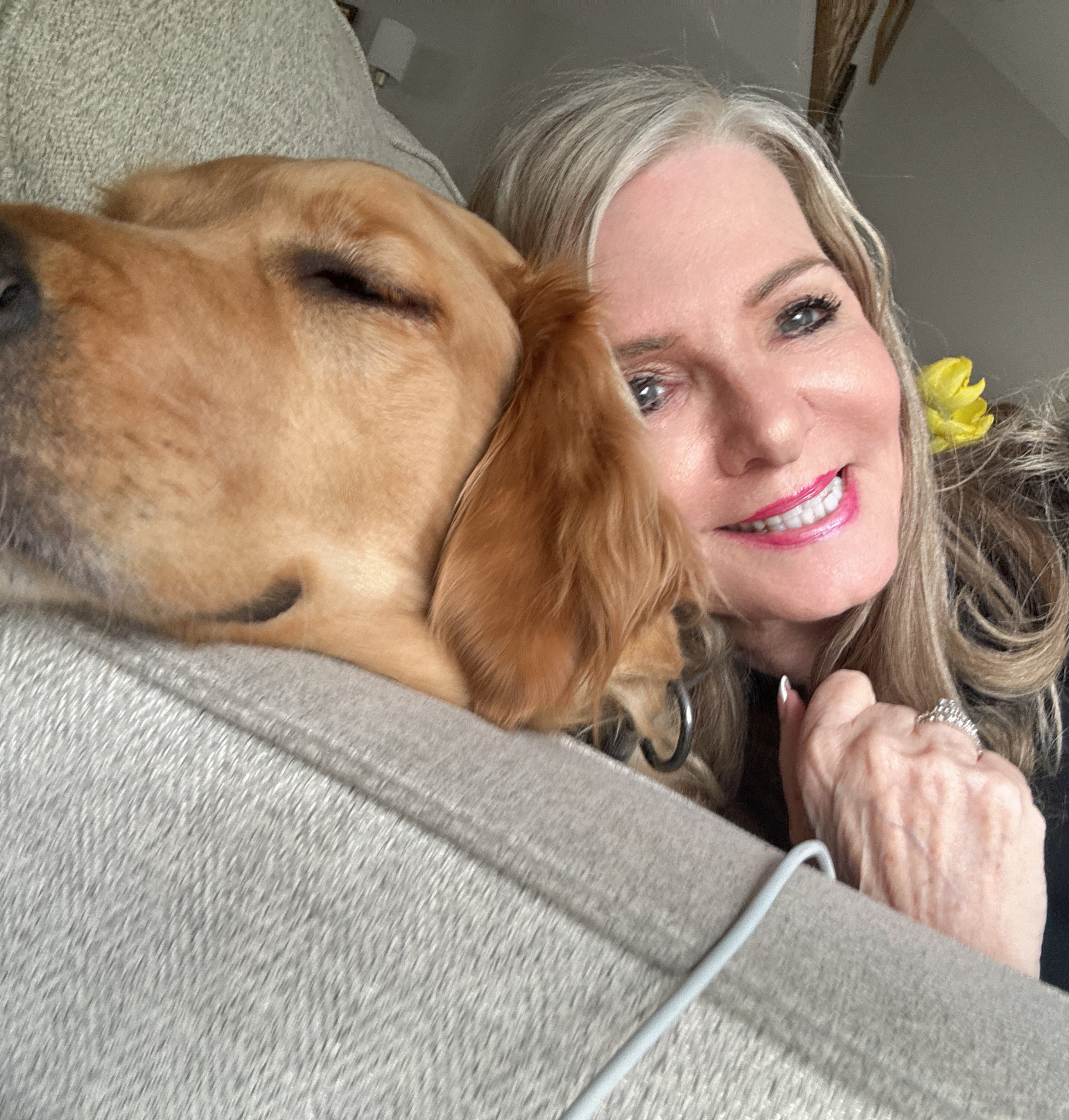 Dr Theresa With Molly at Rest..
