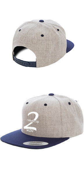 Thumbnail: IWU2W Adult 6-Panel Structured Flat Visor Two Tone Classic Snapback