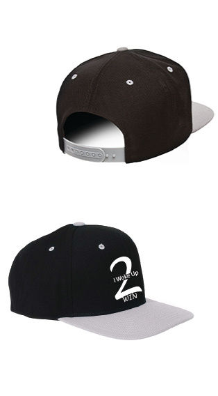 Thumbnail: IWU2W Adult 6-Panel Structured Flat Visor Two Tone Classic Snapback