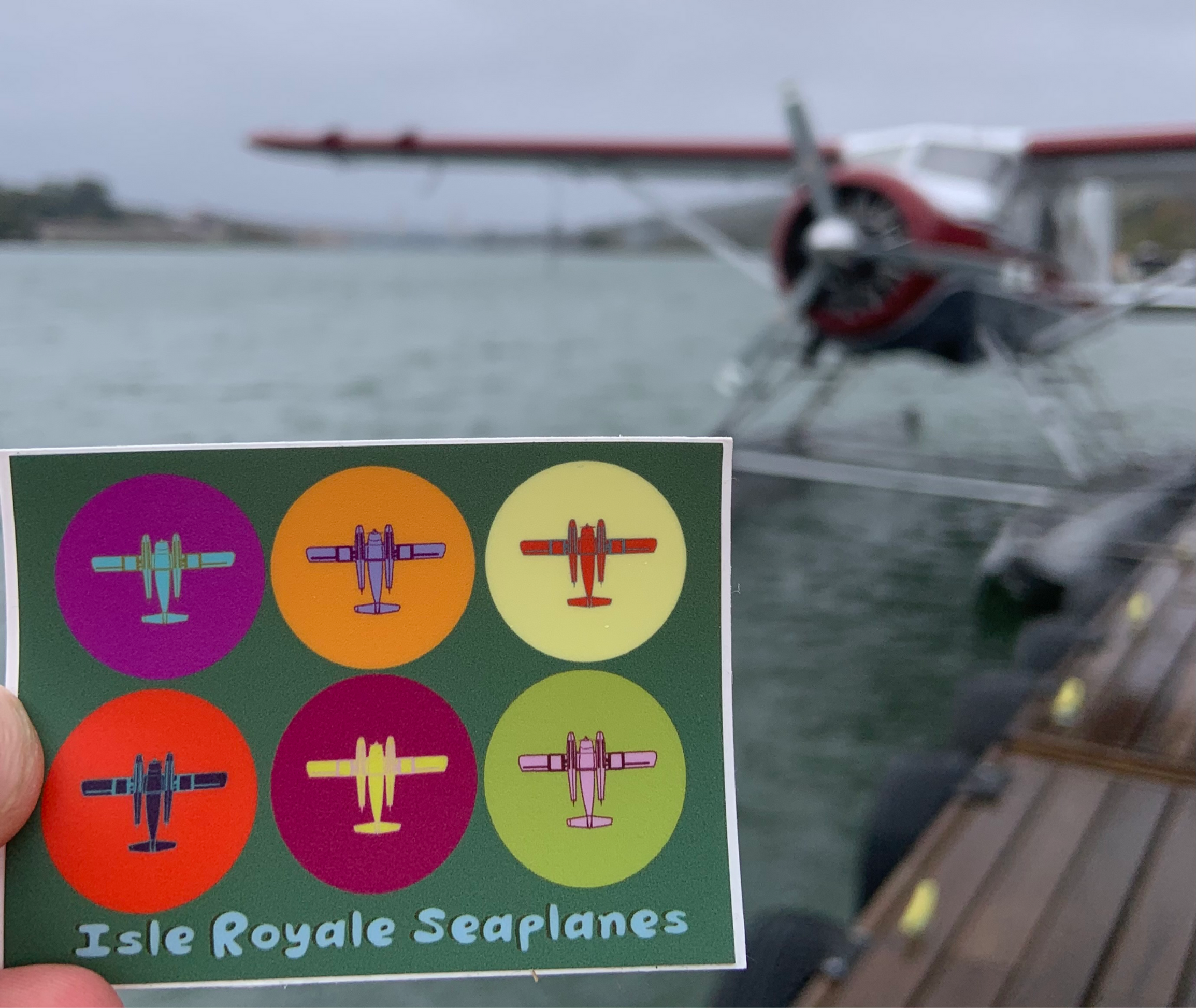 Isle Royale Seaplanes "Beaver Pop"  Sticker