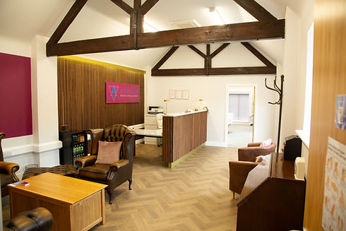 Varon Podiatry reception area: comfortable waiting room