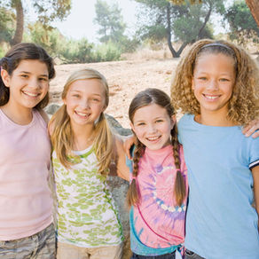 Happy Preteen Girls