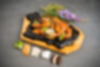 Gamberoni con Verdure sulla Piastra 铁板蔬菜大虾 image