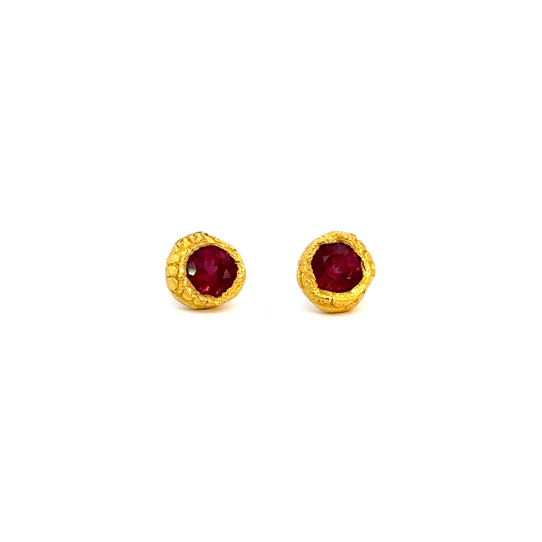 Boucles d'oreilles Grenat rodholites