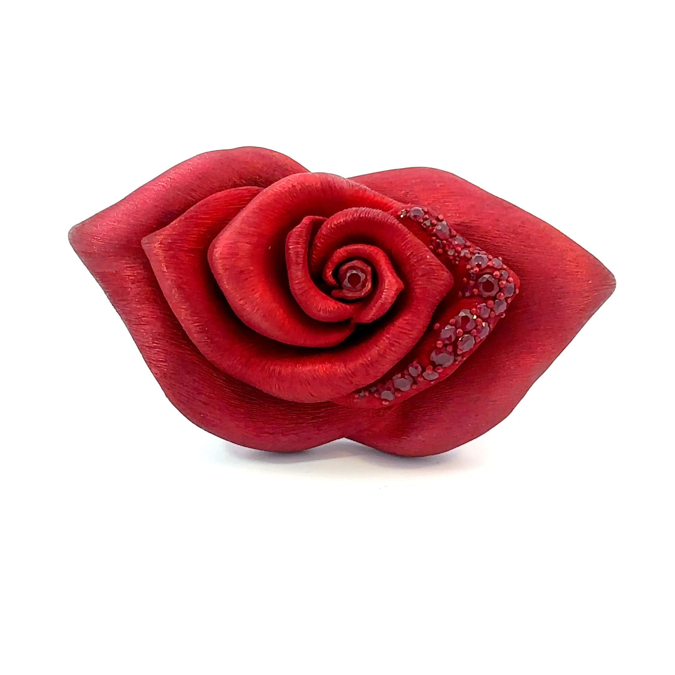Broche/Bague Baiser de Rose