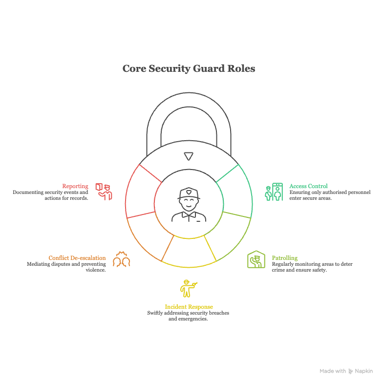 The 5 core roles and responsibilities of a professional security guard