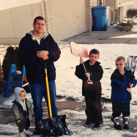 Shoveling snow in Omaha