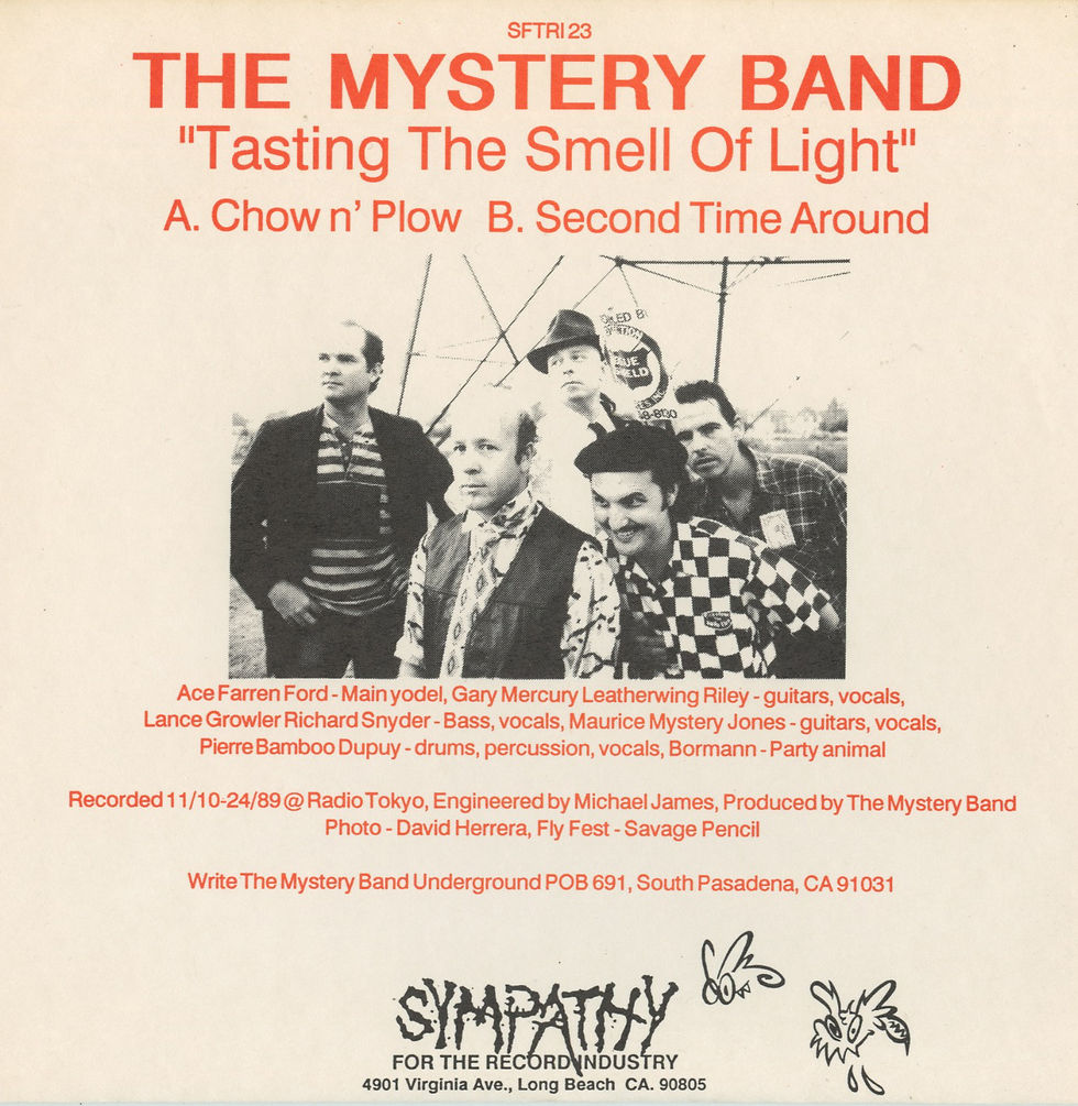 Thumbnail: The MYSTERY BAND: 'Tasting The Smell of Light' - Orange Vinyl 7 inch