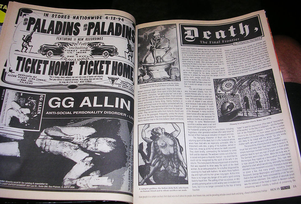 Thumbnail: BEN IS DEAD: Vintage Punk Magazine / Black Issue w/ Anton LaVey