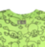 Thumbnail: Lime Green All-Over-Print Skull Tee