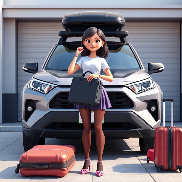"Waterproof testing demonstration of a Thule Motion 3 cargo box during heavy rainfall, showing water beading on the surface and proper drainage channels."

