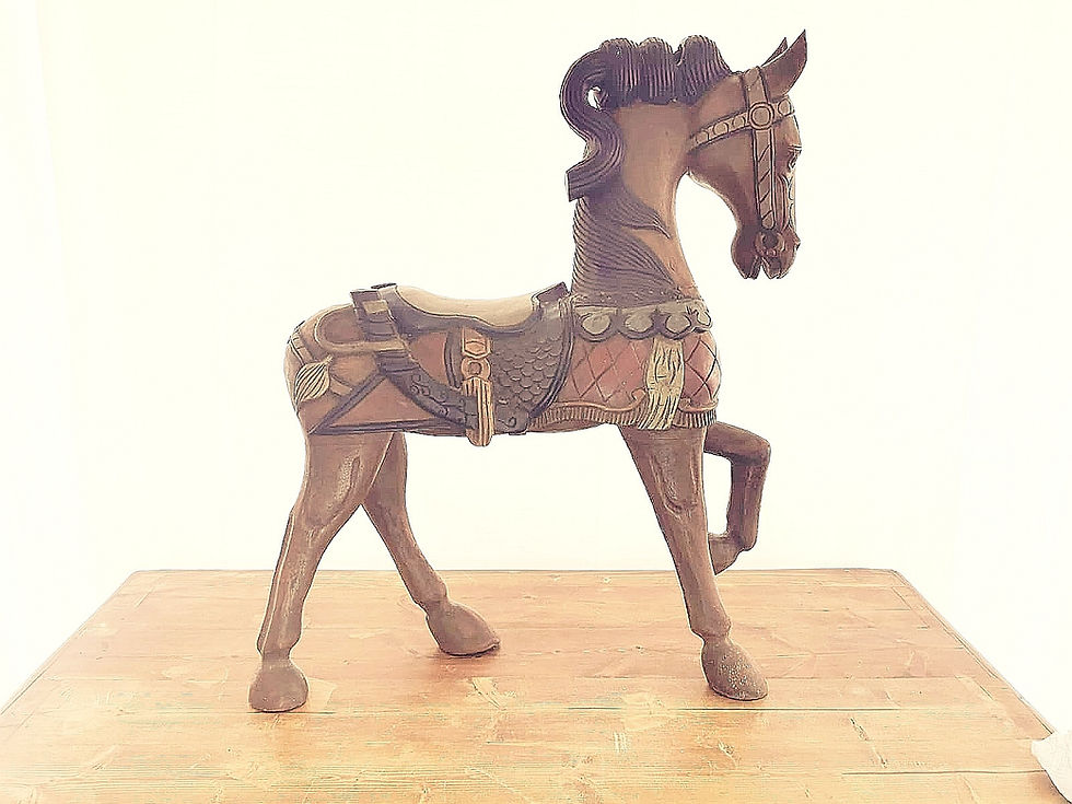 Large Vintage Wooden Horse (79cm tall) Vintage Child's Nursery