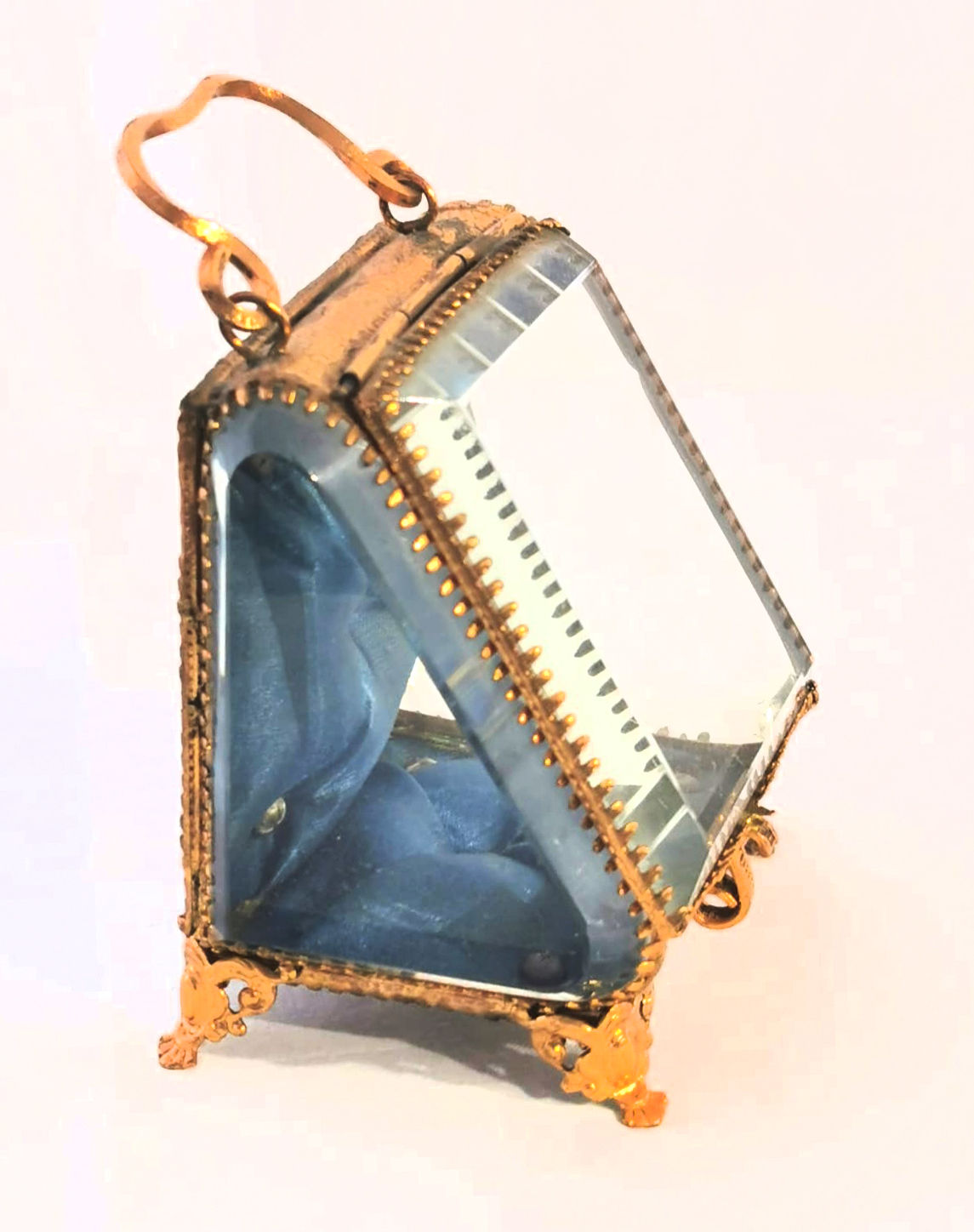 Upright French Ormolu Jewellery Casket (7.5cm)