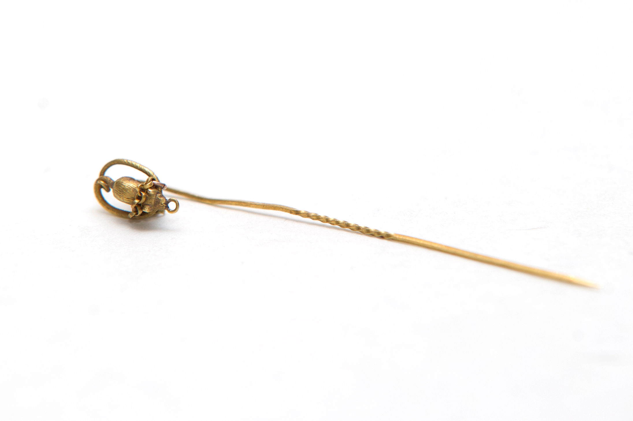 Vintage 9ct Gold Mouse Hat/Hair Pin