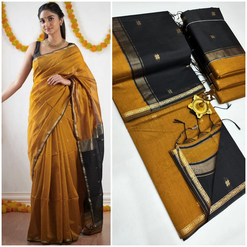 Thumbnail: Maheswari Cotton Contrast Border - S059