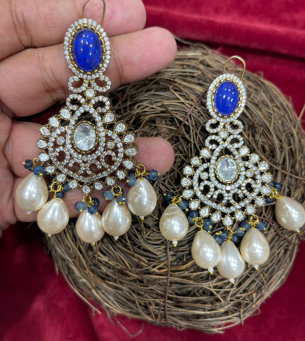 Thumbnail: Moissanite Statement Earrings - P087
